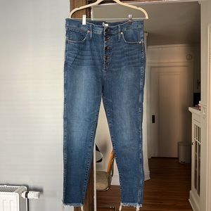 Button fly madewell jeans